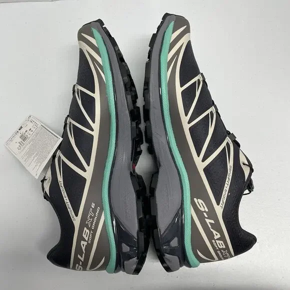 Salomon XT-6 Nine Iron Waterfall L47620500 Size 13 Black Hiking Trail Running